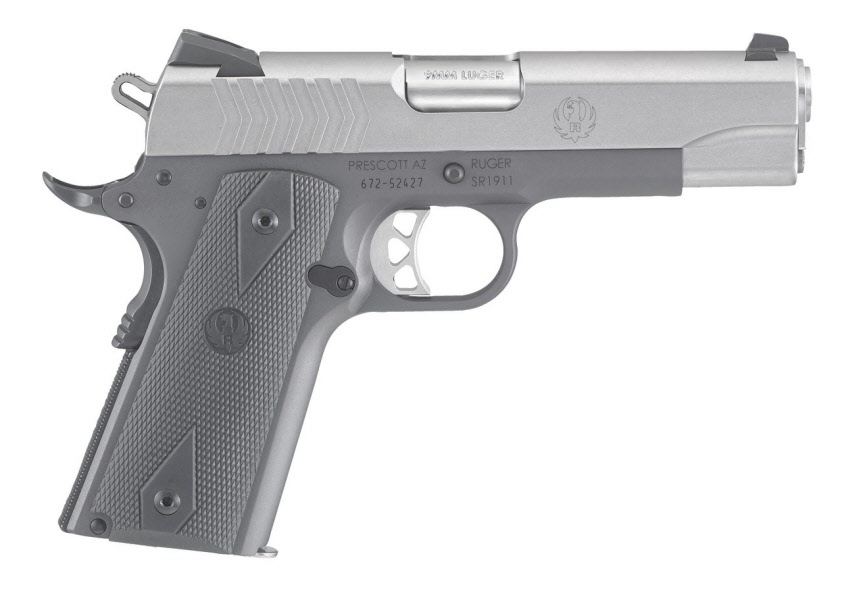 Pistolet RUGER SR1911 .9MM LWGT COMMANDER 4.25"