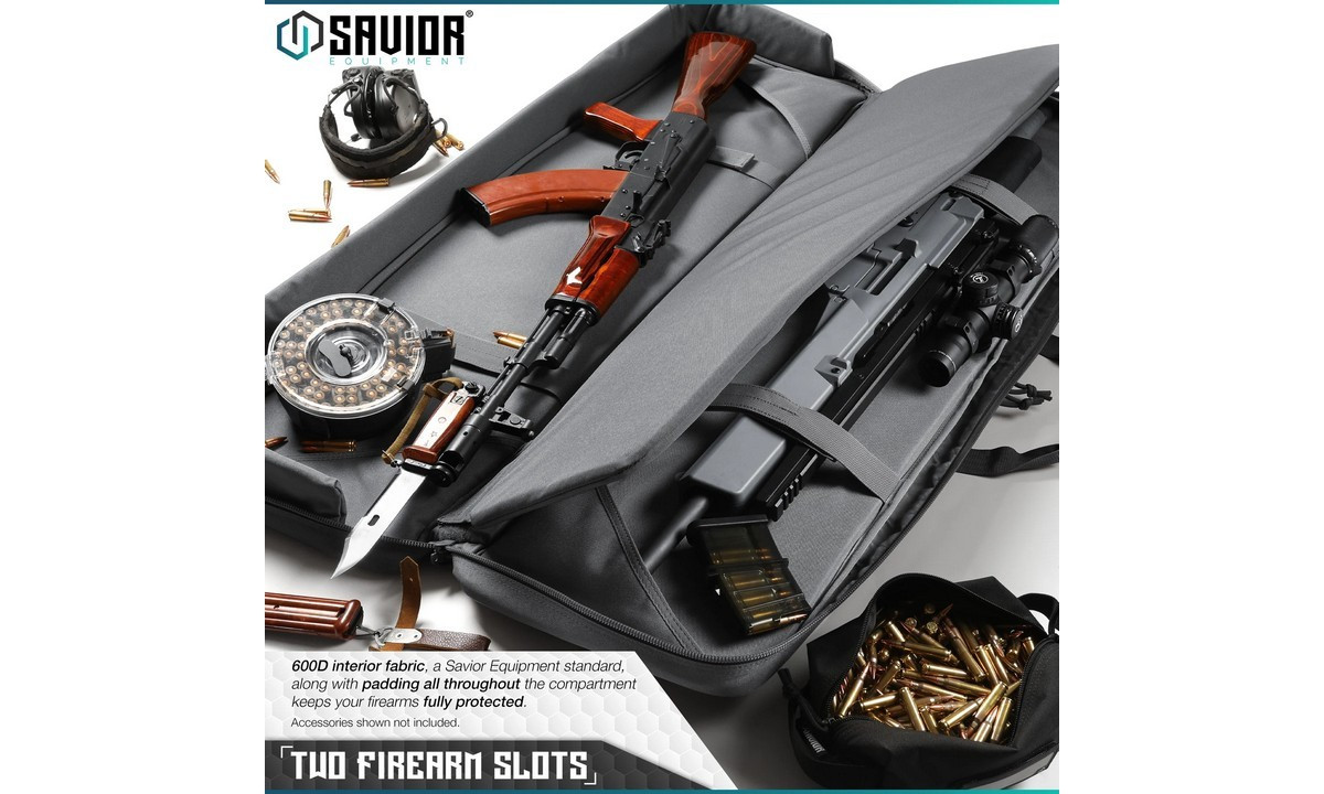 Savior Housse American Classic Double 55" Gris – Image 2