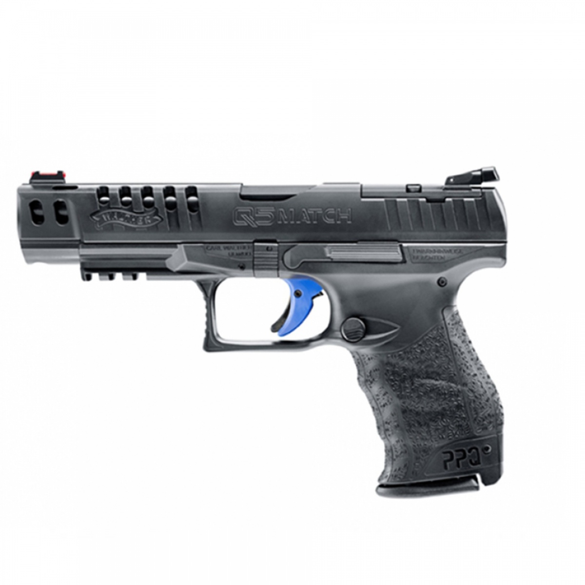 PIST Q5 MATCH CHAMPION WALTHER 5'' CAL 9X19, 17 COUPS - BLACK
