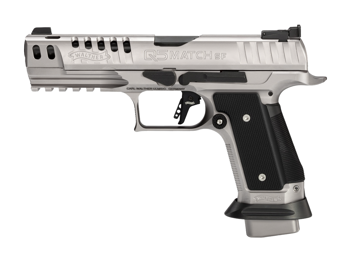 PIST Q5 MATCH SF BLACK TIE WALTHER CAL 9X19, 17 COUPS