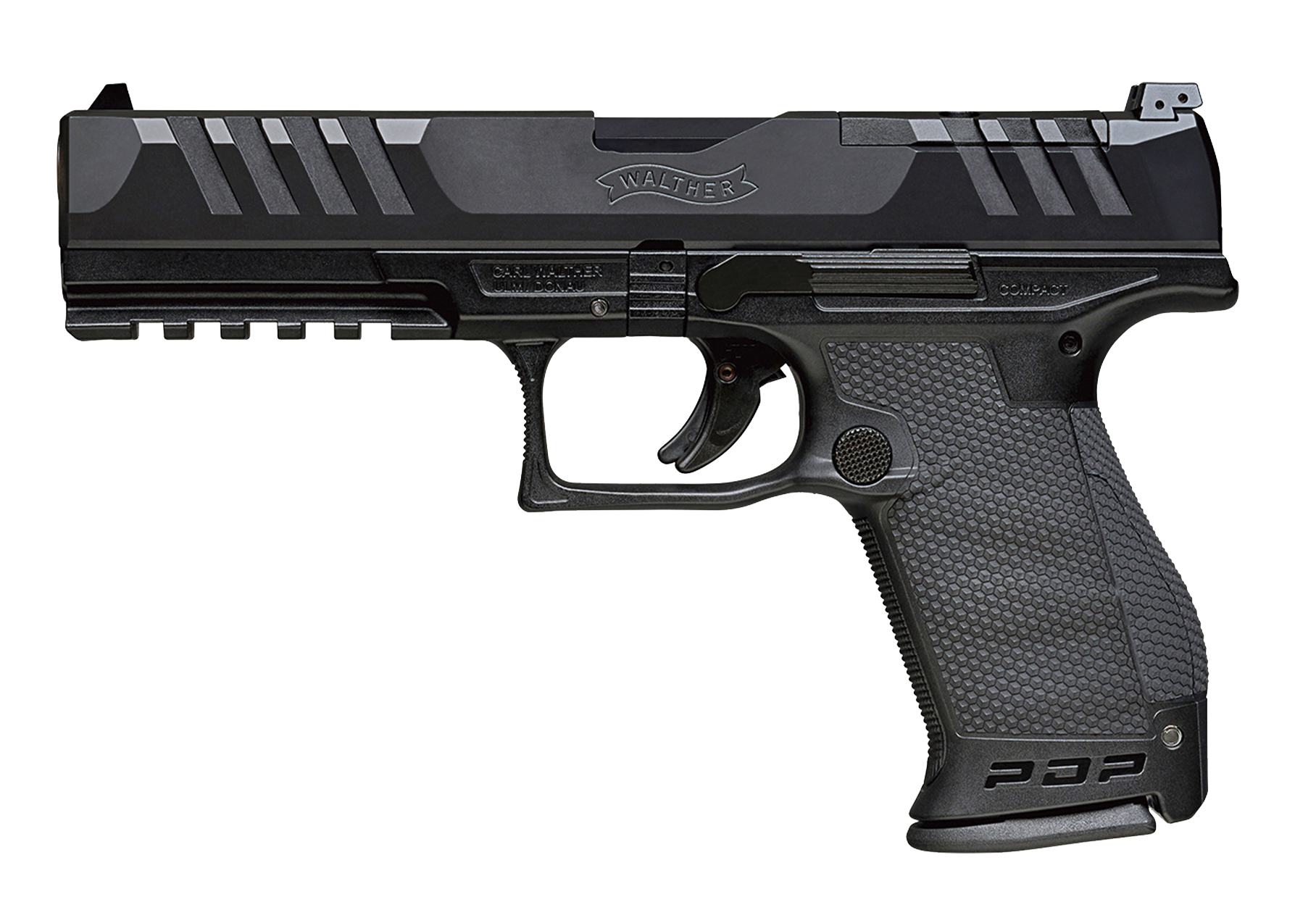 PIST PDP COMPACT WALTHER 4'' CAL 9X19, 15 COUPS