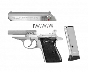 PIST PPK WALTHER CAL 380 ACP, 6 COUPS - INOX – Image 5