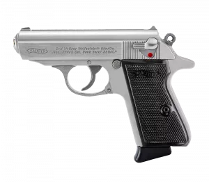 PIST PPK/S WALTHER CAL 380 ACP, 7 COUPS - INOX