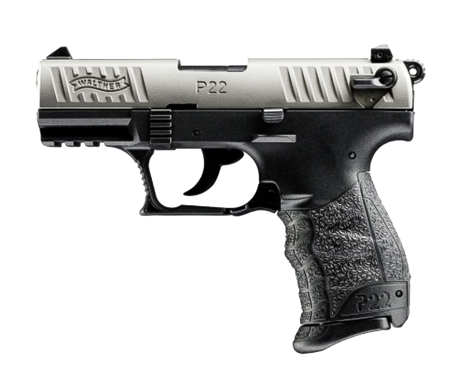 PIST P22Q STANDARD WALTHER 3,42'' CAL 22LR, 10 COUPS - NICKEL