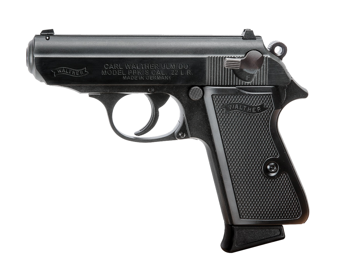 PIST PPK/S WALTHER CAL 22LR, 10 COUPS - BLACK