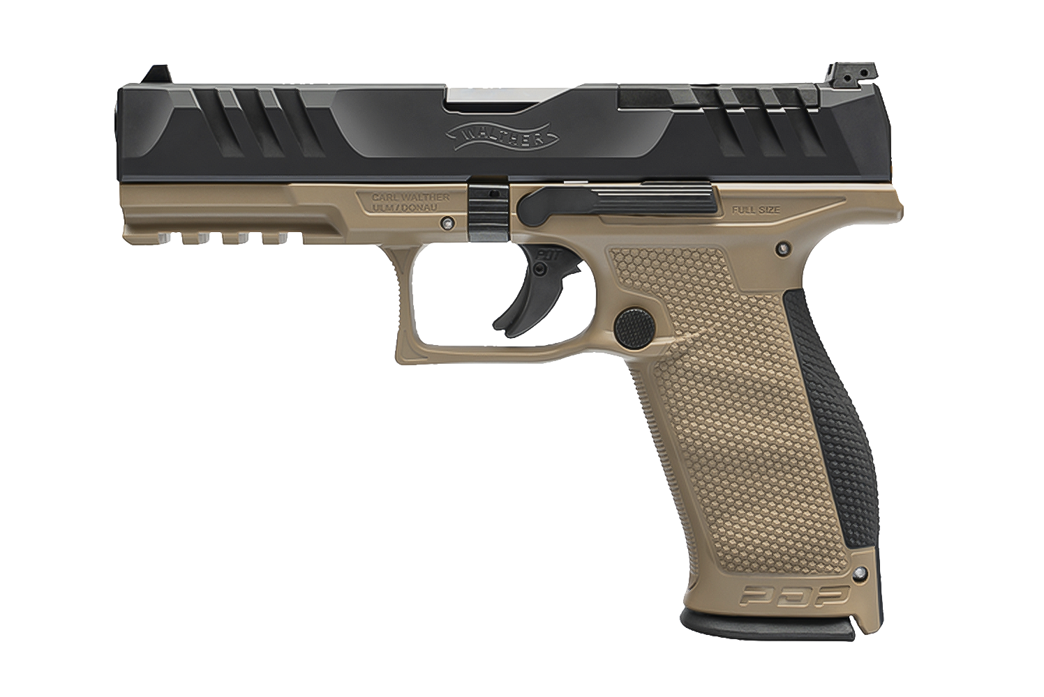 PIST PDP FULL SIZE WALTHER 4,5'' CAL 9X19, 18 COUPS - FDE