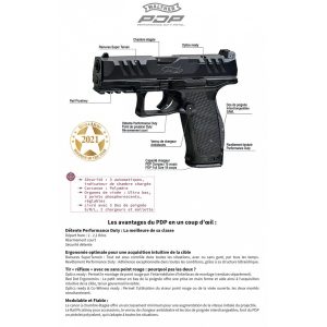 PIST PDP FULL SIZE WALTHER 4,5'' CAL 9X19, 18 COUPS – Image 6