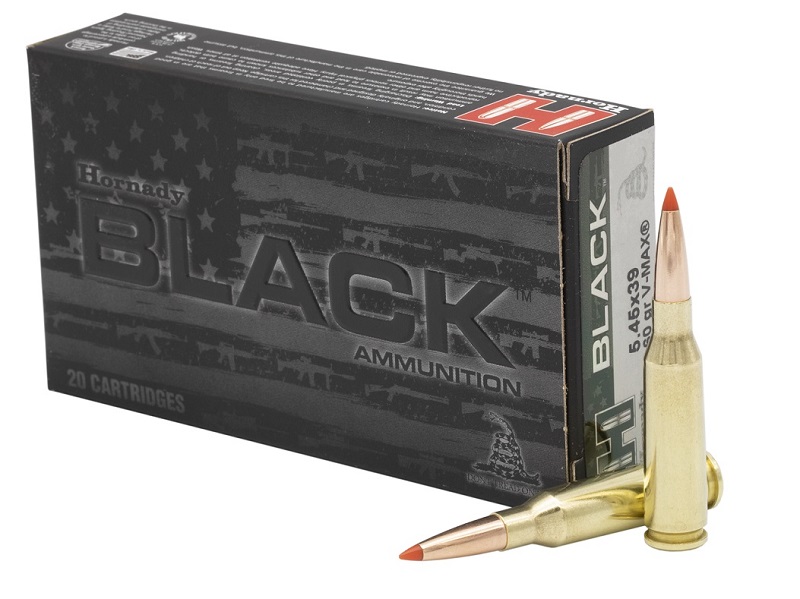 BOITE DE 20 CARTOUCHES HORNADY 5.45x39 60GRS V-MAX BLACK 81247*
