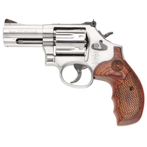 REVOLVER S&W 686 PLUS LUXE CAL.357MAG CROSSE BOIS 7 COUPS 3″ – Image 2