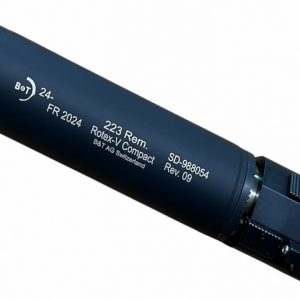 B&T Silencieux Rotex-V Compact 223 Rem pour Cache Flamme M4 Noir