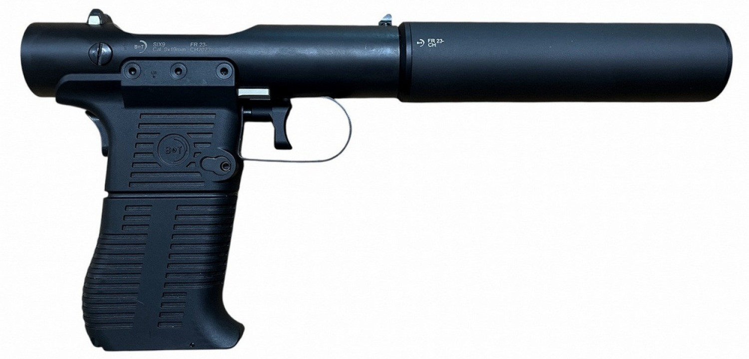 B&T SIX9 Pistolet avec Silencieux 9x19 Chargeur 1911 9 cps