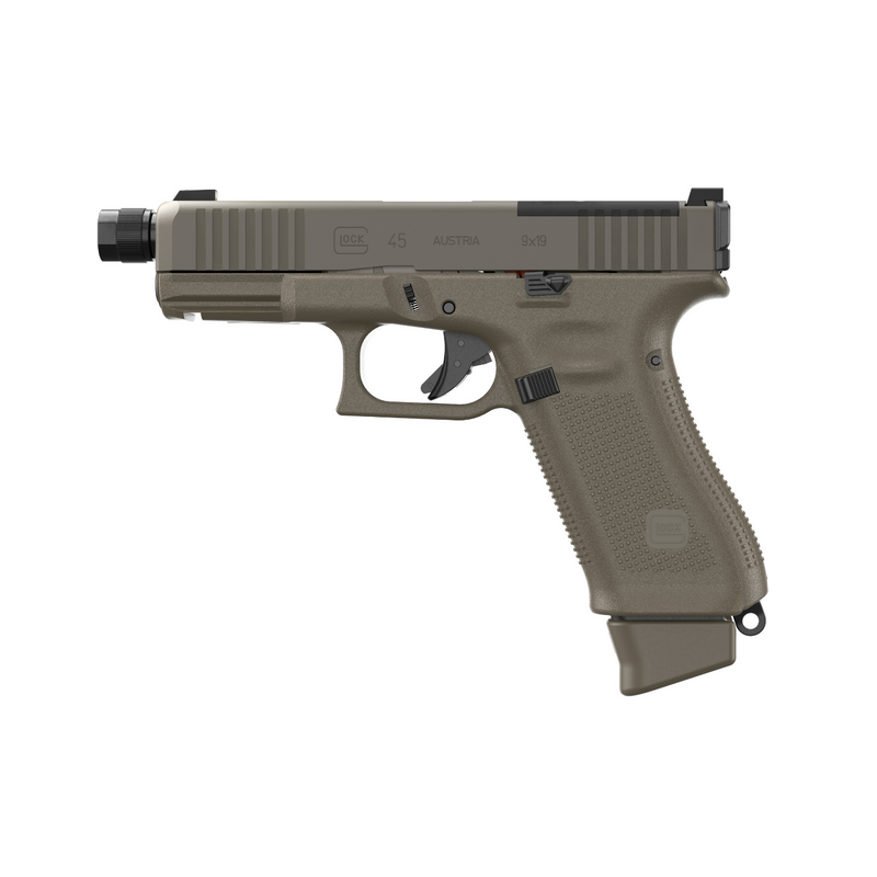 Glock 45 MOS Gen 5 FS Fileté M13.5x1 LH Edition Hunter – Image 2
